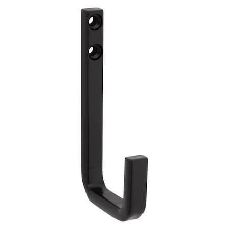 National Hardware National Hardware Reed Matte Black Steel 4 in. L Hook 125 lb 1 pk N337-915
